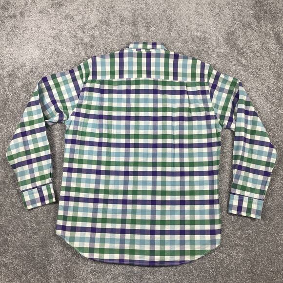 Boden Button Down Shirt Mens Extra Large Dress Shirt Plaid Cotton Easter Spring - Picture 7 of 12